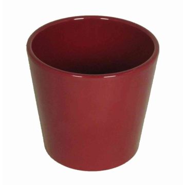 Vaso per orchidee BANEH, ceramica, rosso vino, 12,5cm, Ø13,5cm