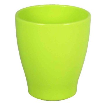 Vaso per orchidee MALAYER, ceramica, verde mela, 15cm, Ø13,2cm