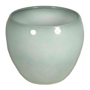 Vaso per piante in ceramica URMIA BASAR, grigio-verde, 15cm, Ø17cm