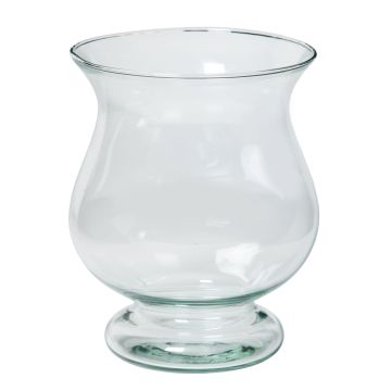 Vaso a calice in vetro ZANIYE con piede, trasparente, 20cm, Ø17cm
