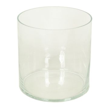 Vaso per candele cilindrico SANSA OCEAN, trasparente, 25cm, Ø24,8cm