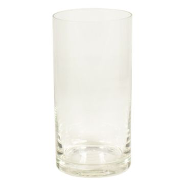 Vaso cilindrico di vetro SANSA OCEAN, trasparente, 20cm, Ø10cm
