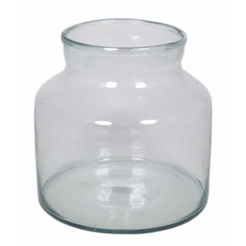 Lanterna in vetro QUINN OCEAN, riciclato, trasparente, 20cm, Ø21cm, 5L