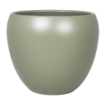Vaso da piante in ceramica URMIA BASAR, verde militare-opaco, 24cm, Ø27cm