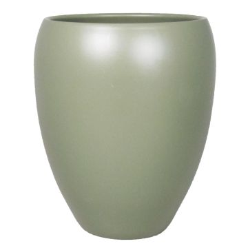 Vaso in ceramica URMIA MONUMENT, verde militare-opaco, 19cm, Ø16cm