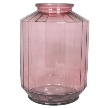 Barattolo decorativo LOANA, trasparente-rosa, 35cm, Ø25cm