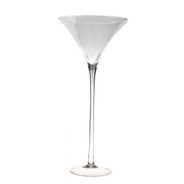 Bicchiere da martini XXL SACHA AIR su supporto, trasparente, 70cm, Ø31cm