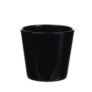 Fioriera GIENAH, in ceramica, nero, 12,5cm, Ø13,5cm