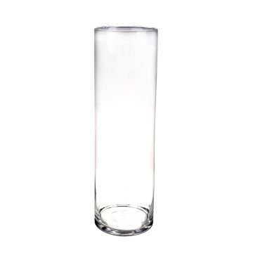Vaso da pavimento in vetro a cilindro SANYA AIR, trasparente, 50cm, Ø15cm