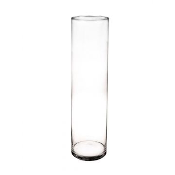 Vaso da pavimento in vetro a cilindro SANYA AIR, trasparente, 60cm, Ø15cm