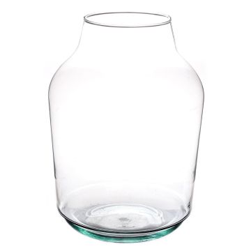 Grande vaso di vetro KAYLOU AIR, vetro ecologico, trasparente, 33cm, Ø13cm/Ø23cm