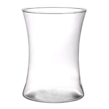 Vaso per fiori LIZ AIR in vetro, trasparente, 19cm, Ø13,5cm