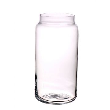 Vaso di vetro BERNARDINO, trasparente, 20cm, Ø8cm/Ø10cm