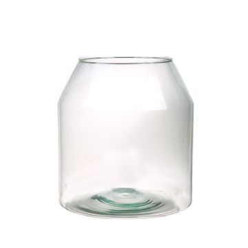 Lanterna di vetro GUNNAR, vetro eco, trasparente, 14cm, Ø14cm