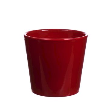 Fioriera GIENAH, in ceramica, rosso, 12,5cm, Ø13,5cm