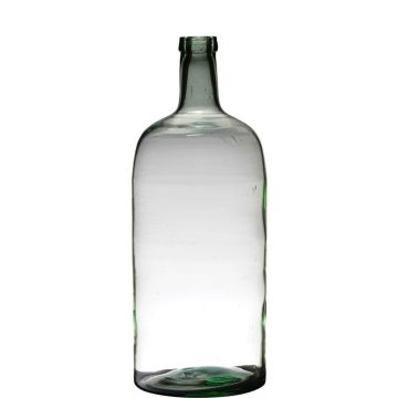 Bottiglia di vetro NIRAN, riciclato, trasparente-verde, 50cm, Ø19cm