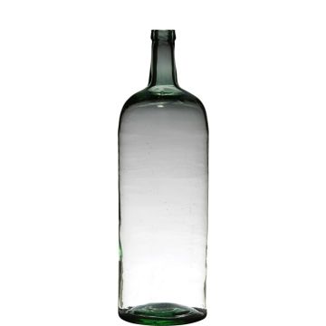 Bottiglia di vetro NIRAN, riciclato, trasparente-verde, 60cm, Ø19cm