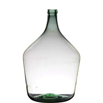 Vaso a palloncino di vetro JENSON, riciclato, trasparente-verde, 46cm, Ø29cm