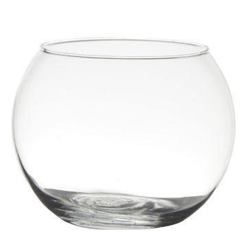 Vaso a sfera per candele TOBI EARTH in vetro, trasparente, 13cm, Ø16cm