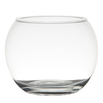 Vaso a sfera per candele TOBI EARTH in vetro, trasparente, 15,5cm, Ø20cm