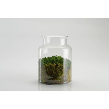 Vaso da fiori KARIN EARTH in vetro, riciclato, trasparente, 25cm, Ø19cm