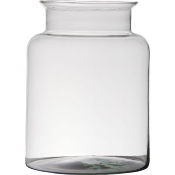 Vaso da fiori KARIN EARTH in vetro, riciclato, trasparente, 25cm, Ø19cm