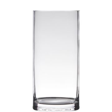 Vaso cilindrico in vetro SANSA EARTH, trasparente, 35cm, Ø12cm