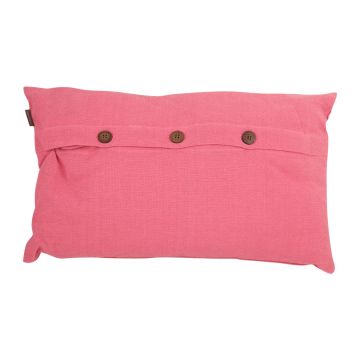 Cuscino TALINA, con bottoni, rosa, 50x30cm