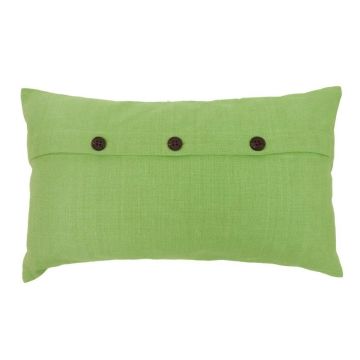 Cuscino TALINA, con bottoni, verde mela, 50x30cm