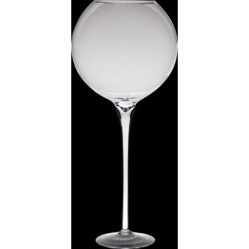 Bicchiere a stelo XXL LENORA EARTH su piede, trasparente, 80cm, Ø35cm