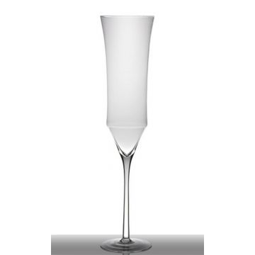 Bicchiere da champagne XXL NATRADA con piede, trasparente, 110cm, Ø24cm
