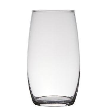 Vaso di vetro tondeggiante NATTIDA, trasparente, 25cm, Ø14cm