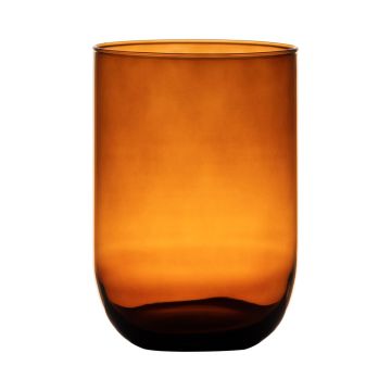 Vaso da tavola in vetro MARISA, arancione-marrone-trasparente, 20cm, Ø14cm