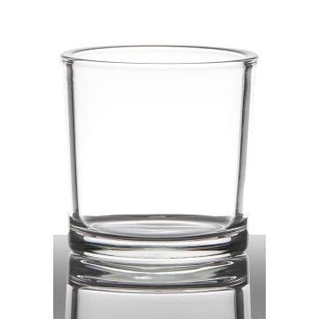 Vaso di vetro JOHN EARTH, trasparente, 11cm, Ø9,5cm