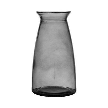 Vaso da fiori TIBBY in vetro, grigio-trasparente, 23,5cm, Ø12,5cm