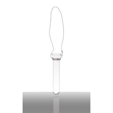 Tubo di vetro MILO con filo, trasparente, 11,5cm, Ø2,1cm