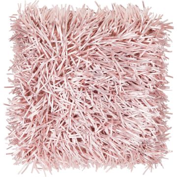 Cuscino per divano DAKIRA, rosa, frange lunghe, 45x45cm
