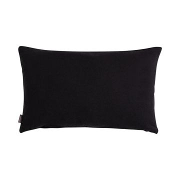 Cuscino decorativo in tela KALUA, nero, 50x30cm