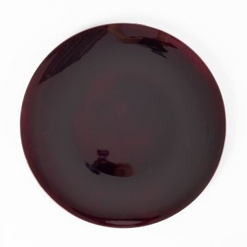 Piatto decorativo piatto di plastica LALINA, rosso scuro, 2,5cm, Ø40cm
