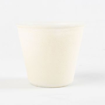 Vaso di vetro SATINA, bianco-satinato, 8,5cm, Ø9cm