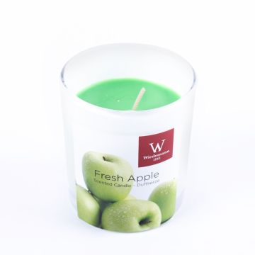Candela profumata ASTRID in vetro, Fresh Apple, verde mela, 7,9 cm, Ø7,1 cm, 28h
