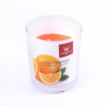 Candela profumata ASTRID in vetro, Juicy Orange, arancio, 7,9cm, Ø7,1cm, 28h
