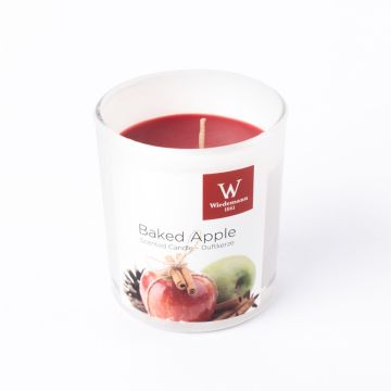 Candela profumata ASTRID in vetro, Baked Apple, rosso scuro, 7,9 cm, Ø7,1 cm, 28h