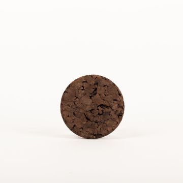 Sottobicchieri di sughero rotondo MANARA, scuro, 1,8cm, Ø10cm