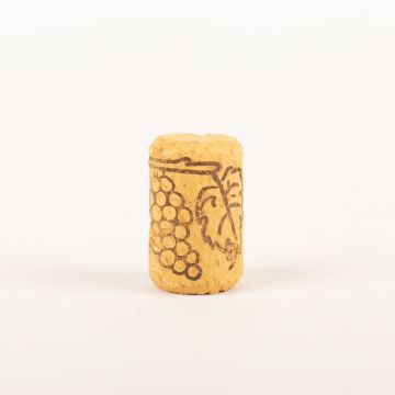 Bastelkorken WINONA aus Naturkork, mit Motiv, natur, 3,8cm, Ø2,4cm