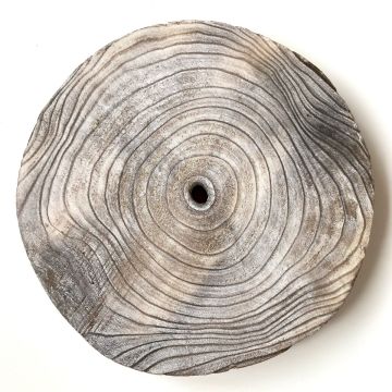 Fetta di legno di paulownia JESSALYN, grigio, Ø25-27cm