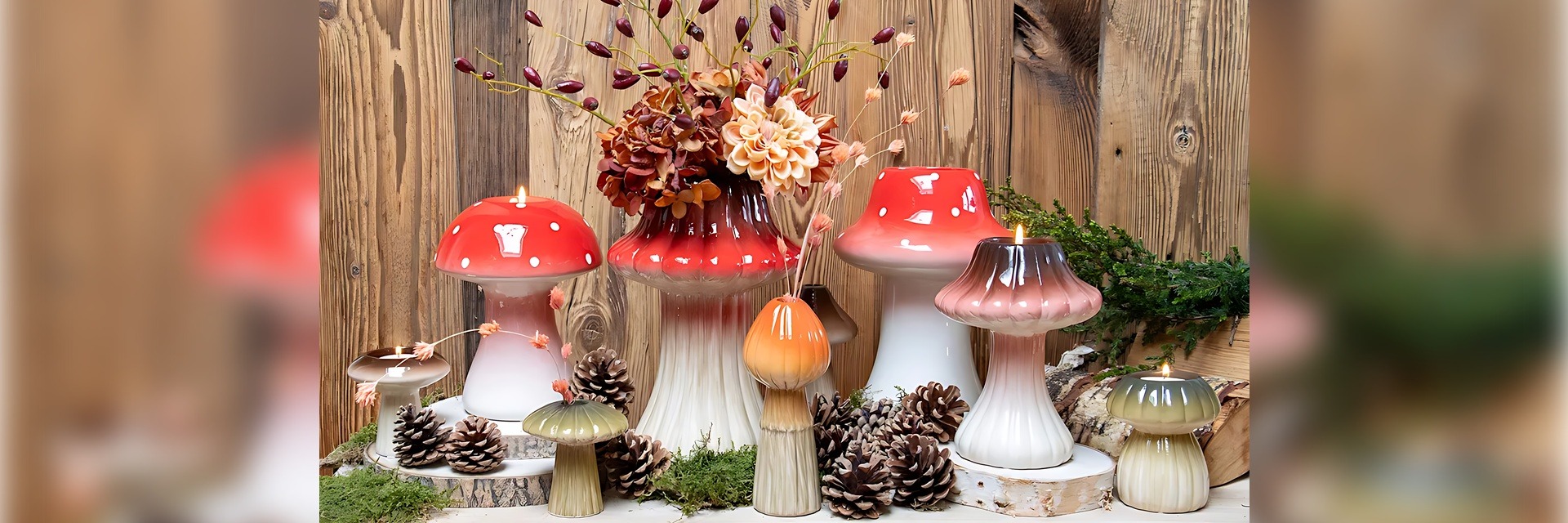 Decorazioni autunnali per la tavola