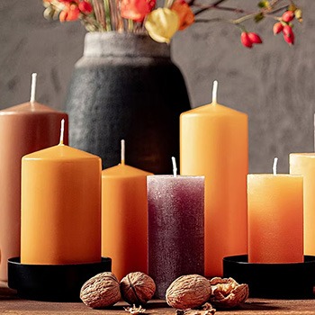 Candele di cera d'api